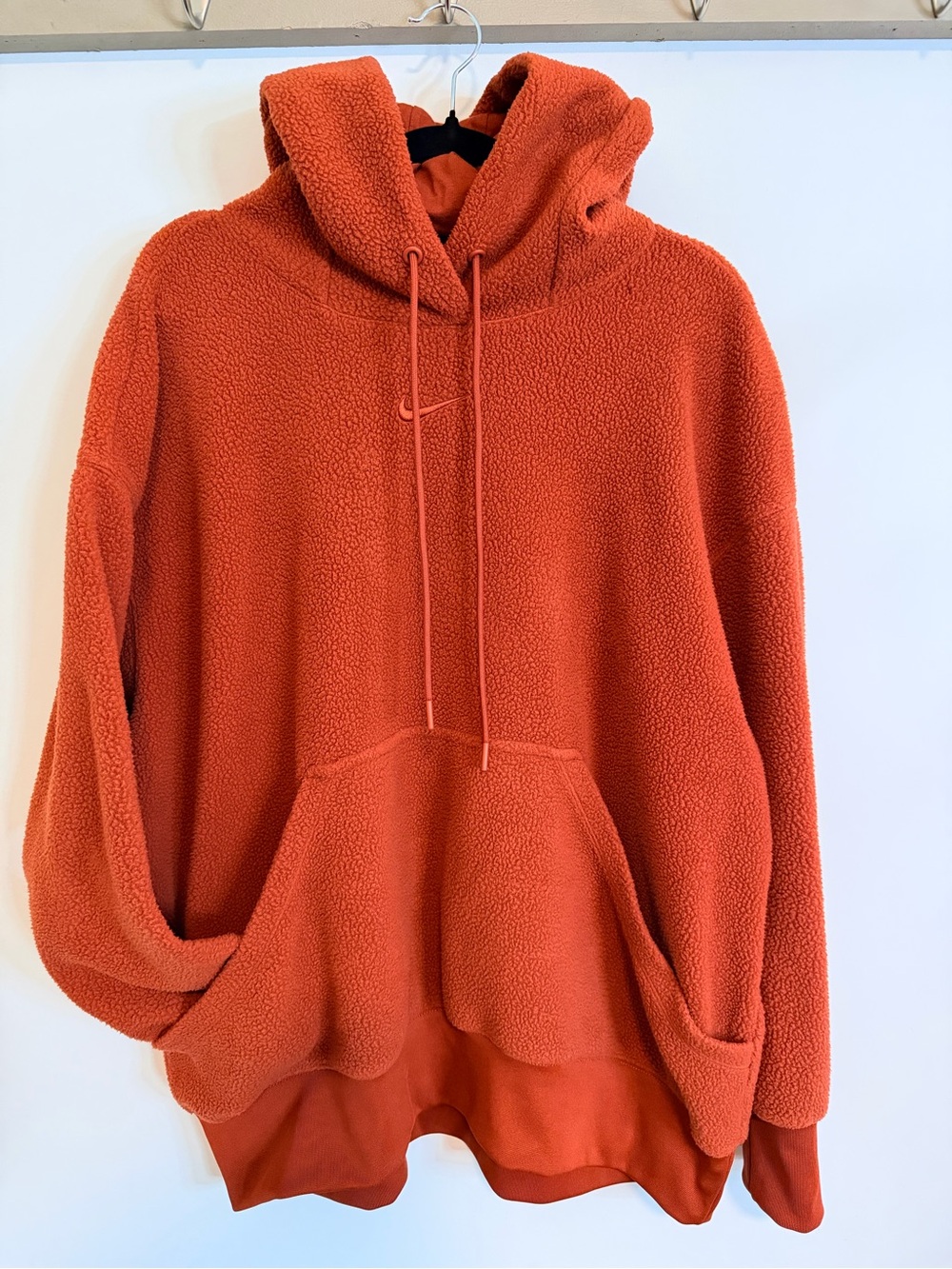 Nike Orange Sherpa Hoodie